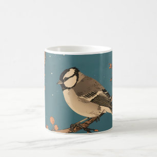Mug - Moonlit Bird on Blossom Branch