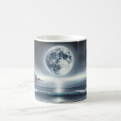 Mug Moonlit Ocean Waves Celestial Night Sky (Centre)