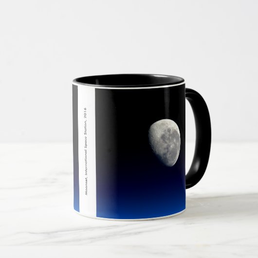 Mug Moonset, Station spatiale internationale, 2016 (Devant droit)