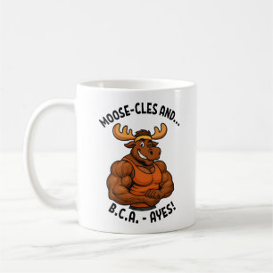 Mug Moose-cles et BCAAs – Drôle de moose de gym à l'en