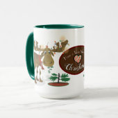 Mug Moose de Noël (Devant gauche)
