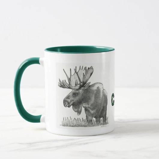 Mug Moose de Noël (Gauche)