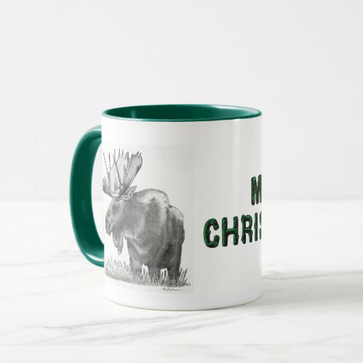 Mug Moose de Noël (Devant gauche)