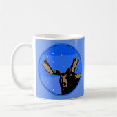 Mug Moose en hiver - Art original de la faune (Gauche)