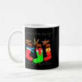 Mug Moose In Xmas Socks Funny Holiday Ugly Sweater Chr (Gauche)