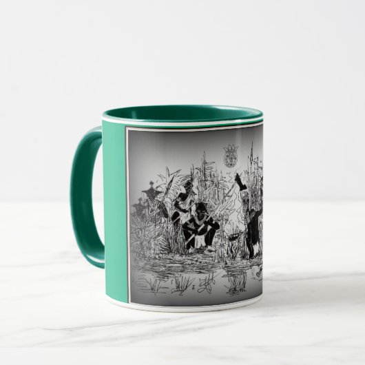 Mug Moque avec cannibales de chasse (Devant gauche)