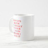 Mug MOQUERIE que vous insultez (Devant gauche)