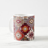 Mug Moquette persane design original, texture tribale. (Devant gauche)