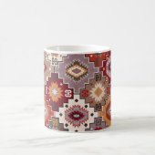Mug Moquette persane design original, texture tribale. (Centre)