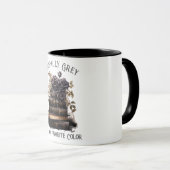 Mug Morally Grey Est Ma Couleur Favorite, Amateur De L (Devant droit)