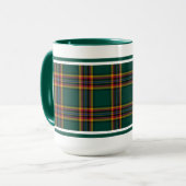 Mug Moran Tartan Forest Green Irish Plaid (Devant gauche)