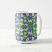 Mug Morceau de café floral Glory (Devant droit)