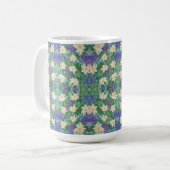 Mug Morceau de café floral Glory (Devant gauche)