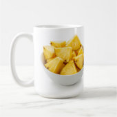 Mug morceaux d'ananas dans un bol (Gauche)