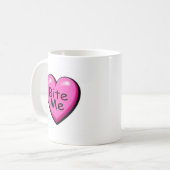 Mug Mordez-moi coeur de sucrerie (Devant gauche)