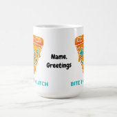 Mug Mords le Bug Retro Pizza Gamer Pixel 8 Bits (Centre)