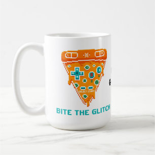 Mug Mords le Bug Retro Pizza Gamer Pixel 8 Bits