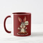 Mug More Chocolate – Funny Easter Bunny - caneca (Gauche)