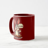 Mug More Chocolate – Funny Easter Bunny - caneca (Devant gauche)