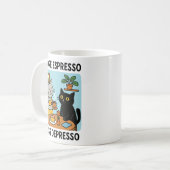 Mug More Espresso Less Depresso Black Cat (Devant gauche)