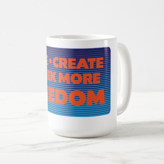 Mug More Freedom Retro (Devant droit)