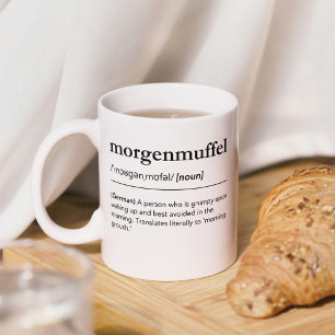 Mug Morgenmuffel Définition Drôle Mot allemand moderne