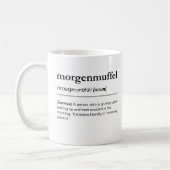 Mug Morgenmuffel Définition Drôle Mot allemand moderne (Gauche)