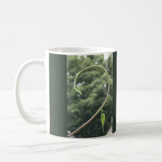 Mug Morning Glory Tendril and Leaf (Gauche)