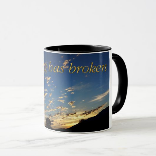 Mug Morning has broken (Devant droit)