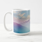 Mug Morning Mist dans la vallée des Alpes (Gauche)