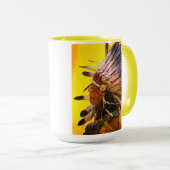 Mug "Morning Sky" native chief original art (Devant droit)