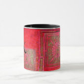 Mug MORNING STAR Pawnee Red Green Monogramme noir (Centre)