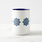 Mug Moroccan Islamic Geometric Star Pattern Watercolor (Centre)