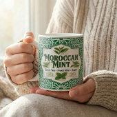 Mug Moroccan Mint Tea Botanical Recipe