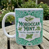 Mug Moroccan Mint Tea Botanical Recipe