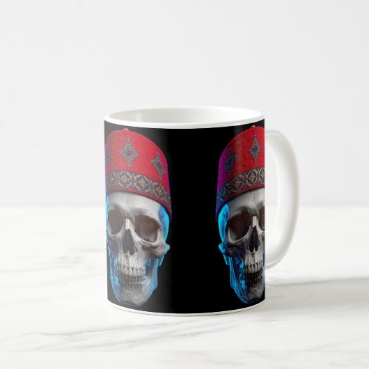 Mug Moroccan Skull Art (Devant droit)