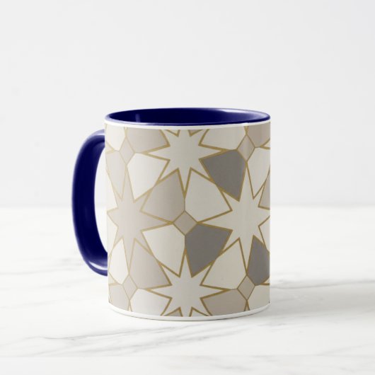 Mug Moroccan Zellige Geometric Pattern Cup (Devant gauche)