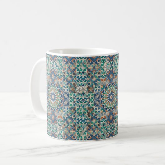 Mug  Moroccan Zellige Tile Pattern (Devant gauche)