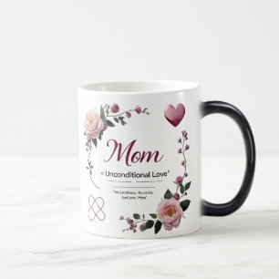 Mug Morphing magique - Floral Maman Amour Révéler