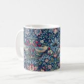 Mug Morris Strawberry Thief Classique Bleu Indigo Fin (Devant gauche)
