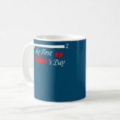 Mug mors day quote square root cool first mors day (Devant gauche)