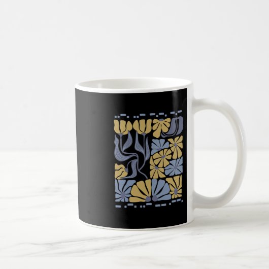 Mug Morse Code 8647 Subtle Anti Trump 86 47 Floral Boh (Droite)