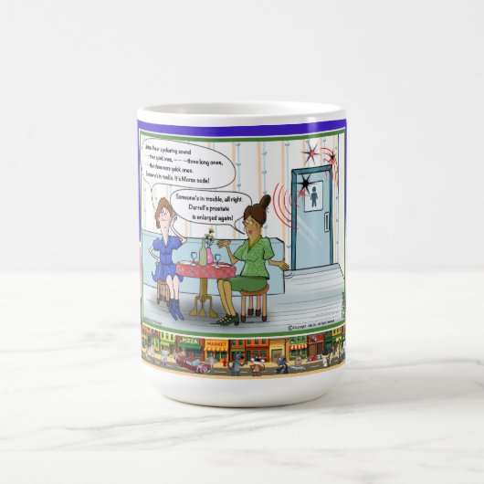 Mug Morse Code | Absurd Wordplay Humor Classic (Centre)