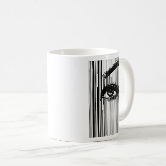 Mug : "Morse Code Visage Tee" (Devant droit)