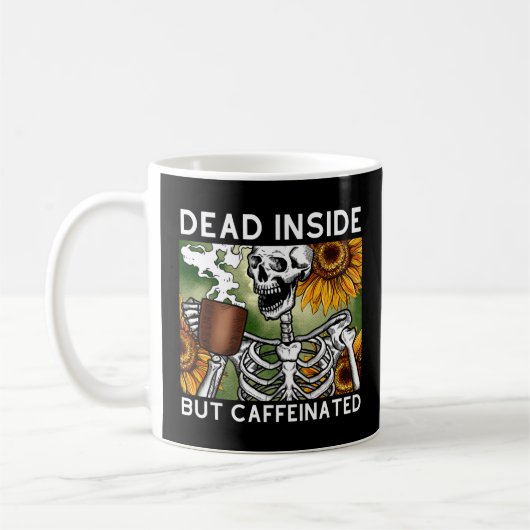 Mug Mort à l'intérieur mais caféiné (Gauche)