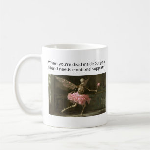Mug Mort à l'intérieur mais toujours solidaire Squelet