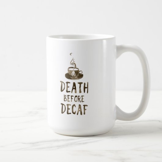 Mug mort avant le café décaf (Droite)