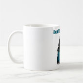 Mug Mort avant le déca Squelette buvant du café (Gauche)