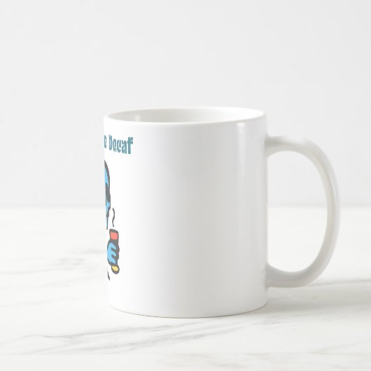 Mug Mort avant le déca Squelette buvant du café (Droite)