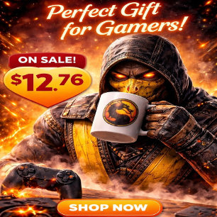 Mug Mortal Kombat Vintage Tee — Petite Taille Y2K Rétr